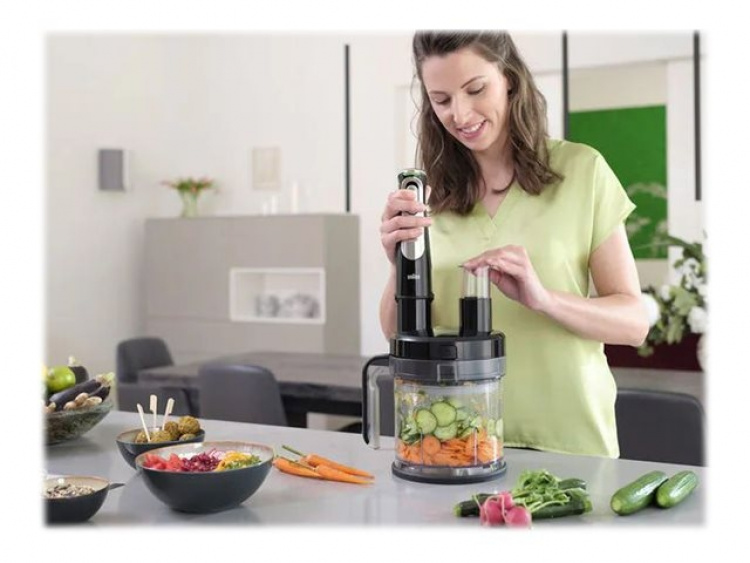 Braun Multiquick 9 MQ 9187XLI Stavblender Premium sort/børstet rustfrit stål