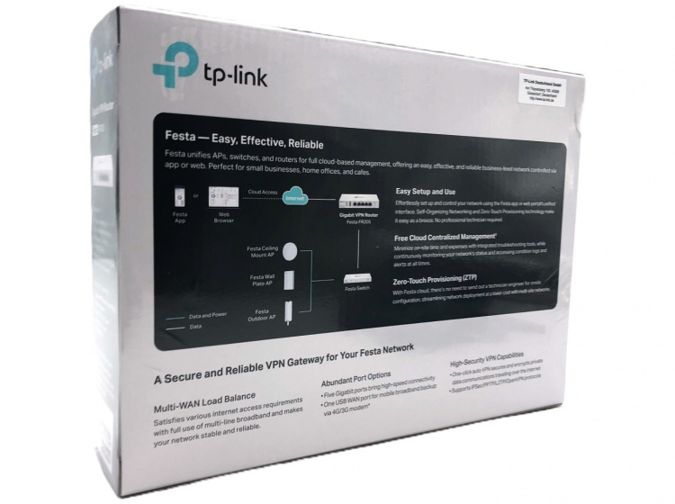 TP-Link Festa FR205 V1.2 Router 4-port switch Kablet