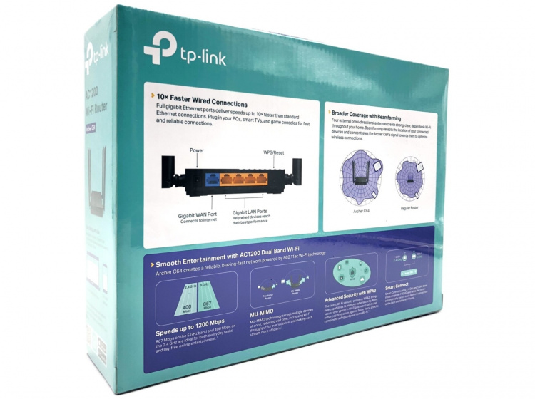 TP-Link Archer C64 V1 Trådløs router Desktop