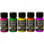 Creative Toys Tekstilfarve - Neon 5 x 50 ml (342280)