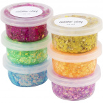 Creative Toys DIY Kit - Glitter Clay 6 stk (78746)