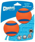 Chuckit - Ultra Ball M 6 cm 2-pak - (CHUC17001)