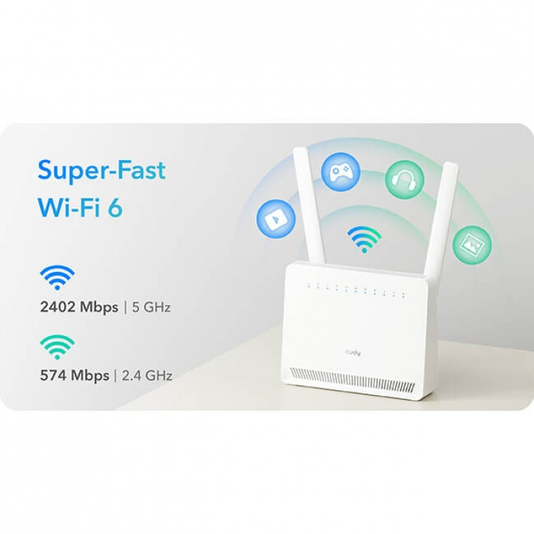 CUDY 4G Router LT15E Cat 12 AX3000 Gigabit