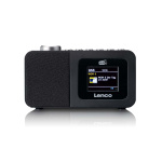 Lenco DAB+/FM-radiovækkeur med farvedisplay, sleeptimer og dobbelt alarmfunktion Sort Lenco DAB+/FM-radiovækkeur med farvedisplay, sleeptimer og dobbelt alarmfunktion Sort