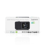 Lenco DAB+/FM-radiovækkeur med farvedisplay, sleeptimer og dobbelt alarmfunktion Sort Lenco DAB+/FM-radiovækkeur med farvedisplay, sleeptimer og dobbelt alarmfunktion Sort