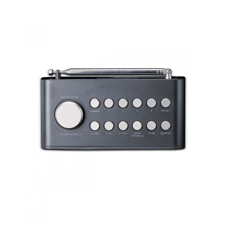 Lenco DAB+/FM-radiovækkeur med farvedisplay, sleeptimer og dobbelt alarmfunktion Sort Lenco DAB+/FM-radiovækkeur med farvedisplay, sleeptimer og dobbelt alarmfunktion Sort