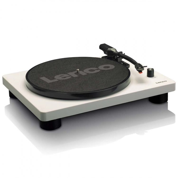 Lenco Pladespiller med indbyggede højttalere USB-kodning Grå