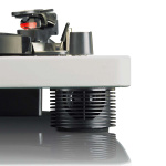 Lenco Pladespiller med indbyggede højttalere USB-kodning Grå