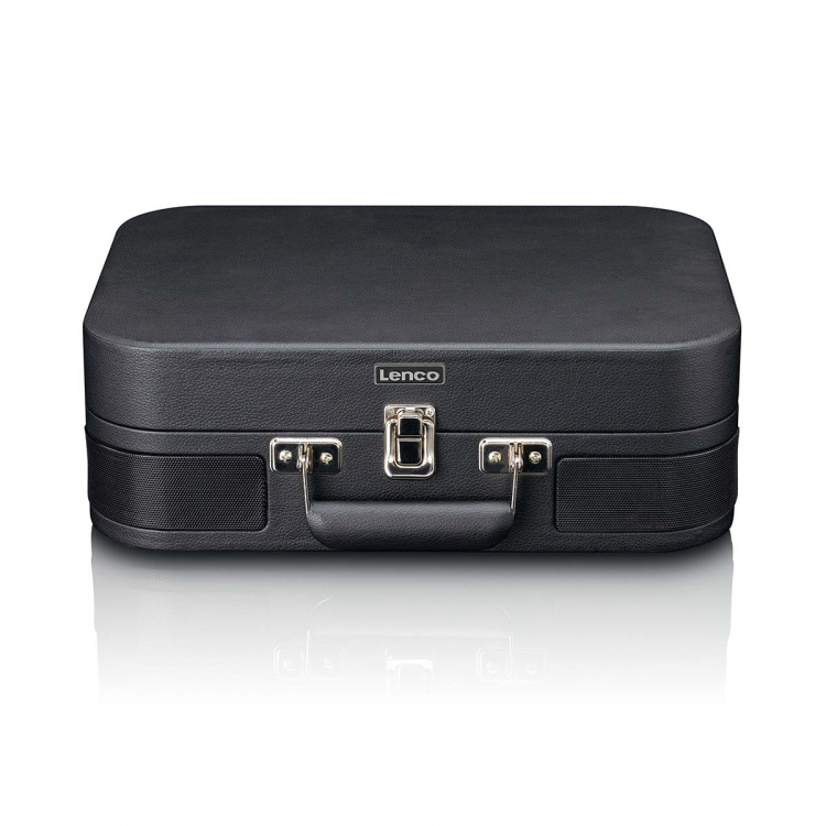 Lenco Retro Bluetooth®-pladespiller med indbyggede højttalere Sort