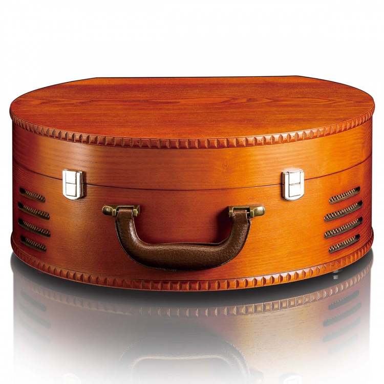 Lenco Retro-pladespiller med 2 indbyggede højttalere Brun