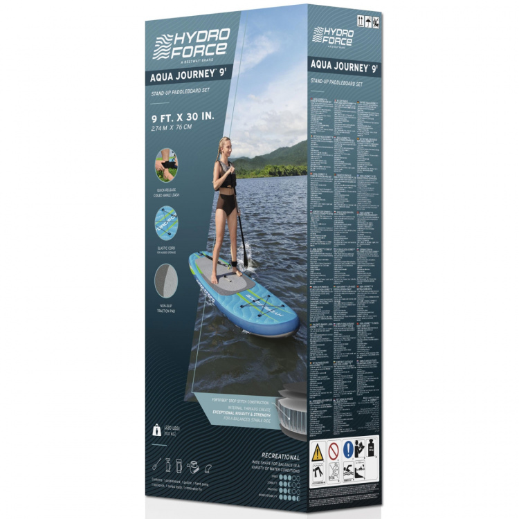 Bestway Aqua Journey Stand-Up Paddleboard Set 2.74m x 76cm x 12cm