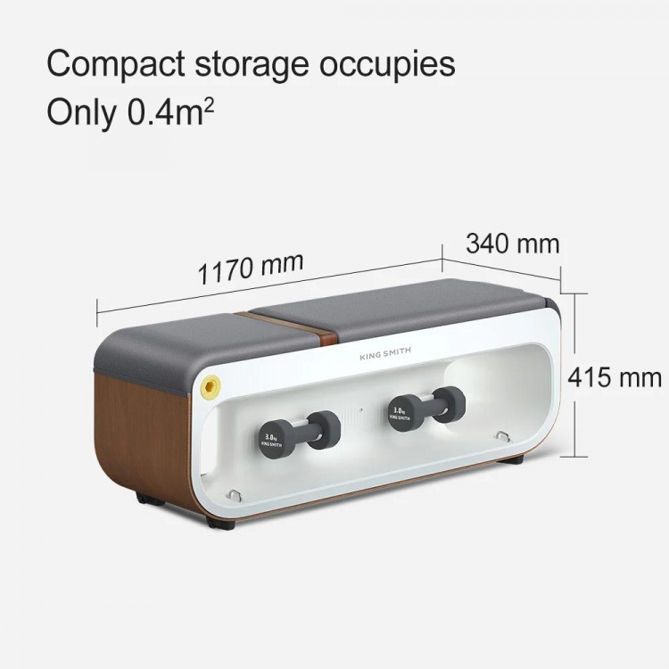 Xiaomi KingSmith sammenklappelig træningsbænk til hjemmetræning - maksimal belastning 150 kg