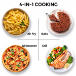 Toshiba Mikrovågsugn 26L, 3 i 1 Grill/Airfryer 900/1000/2100W