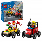 LEGO LEGO City - Pakke med racerbiler: Pizza vs. brandbil (60458)