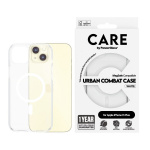 CARE by PanzerGlass - Etui Transparent m. hvid MagSafe - iPhone 15 Plus
