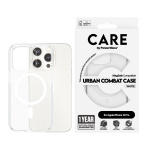 CARE by PanzerGlass - Etui Transparent m. hvid MagSafe - iPhone 15 Pro