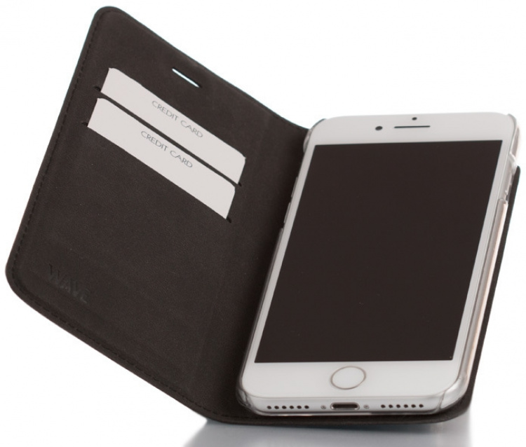 Wave BookCase beskyttelsesetui, iPhone 7 / 8 / SE, sort