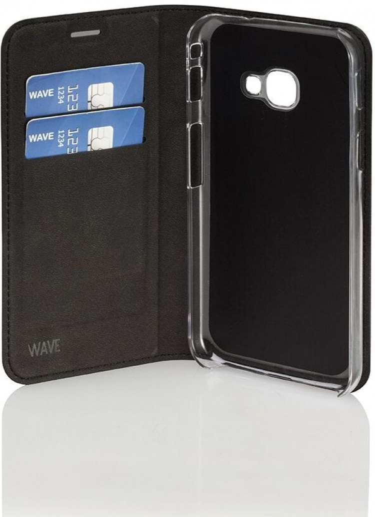 Wave BookCase beskyttelsesetui, Samsung Galaxy Xcover 4 / 4S, sort