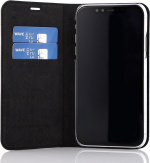 Wave BookCase beskyttelsesetui, iPhone XR, sort