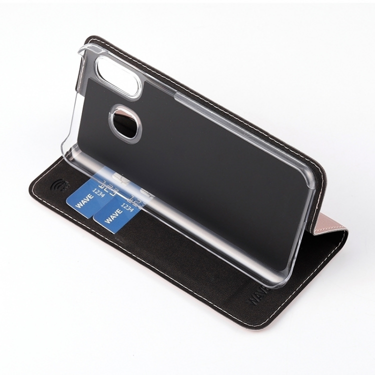 Wave BookCase beskyttelsesetui, Samsung Galaxy A40, rosaguld