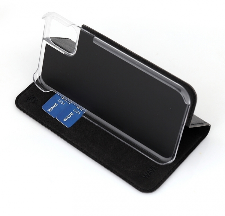 Wave BookCase beskyttelsesetui, iPhone 11, sort