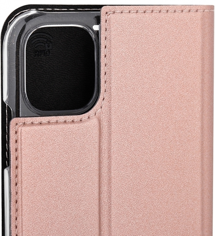 Wave BookCase beskyttelsesetui, iPhone 11, rosaguld