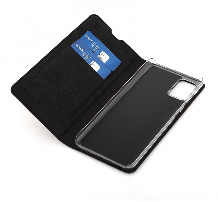 Wave BookCase beskyttelsesetui, Samsung Galaxy A51, sort