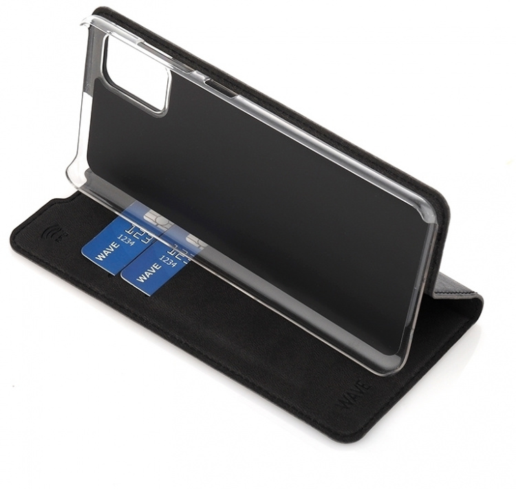 Wave BookCase beskyttelsesetui, Samsung Galaxy A51, sort