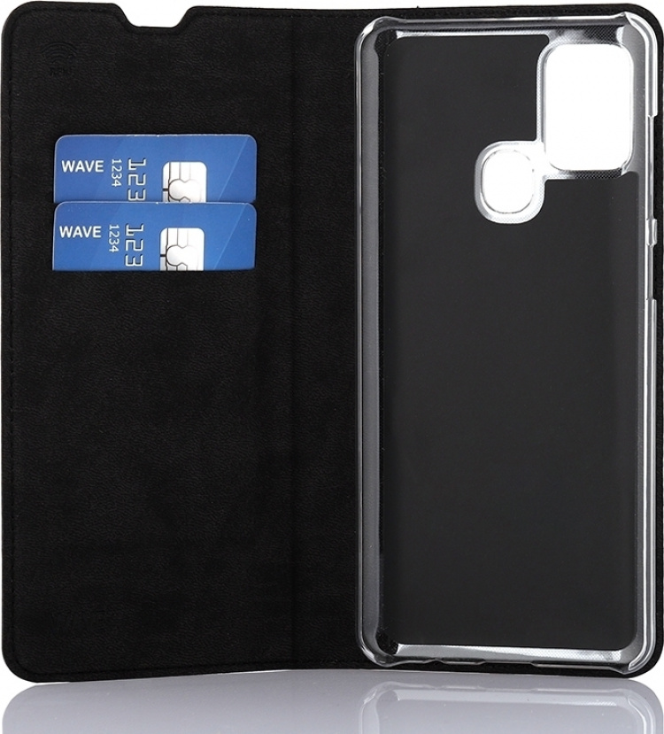 Wave BookCase beskyttelsesetui, Samsung Galaxy A21s, sort