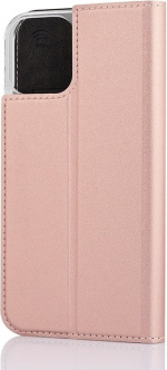 Wave BookCase iPhone 12 Pro / iPhone 12-etui, rosaguld