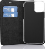 Wave BookCase-etui, iPhone 12 Pro / iPhone 12, sort