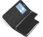 Wave BookCase-etui, iPhone 12 Pro / iPhone 12, sort