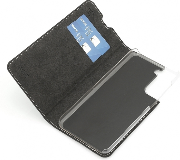 Wave BookCase beskyttelsesetui, Samsung Galaxy S21, rosaguld