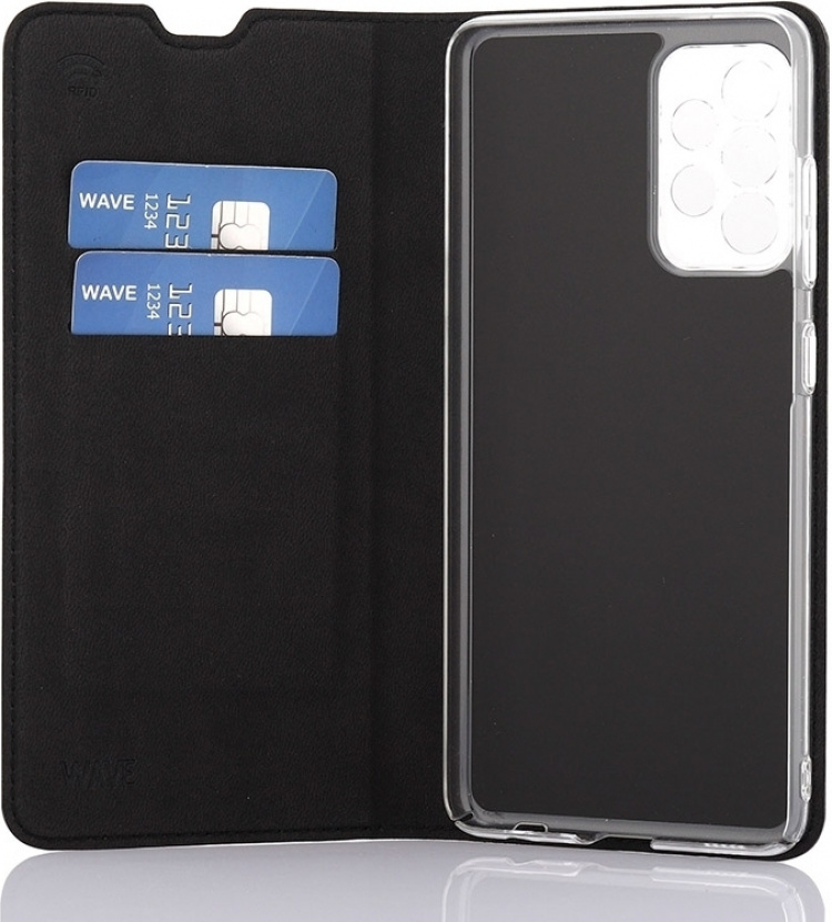Wave BookCase beskyttelsesetui, Samsung Galaxy A52 / A52 5G / A52s, sort Wave BookCase beskyttelsesetui, Samsung Galaxy A52 / A52 5G / A52s, sort