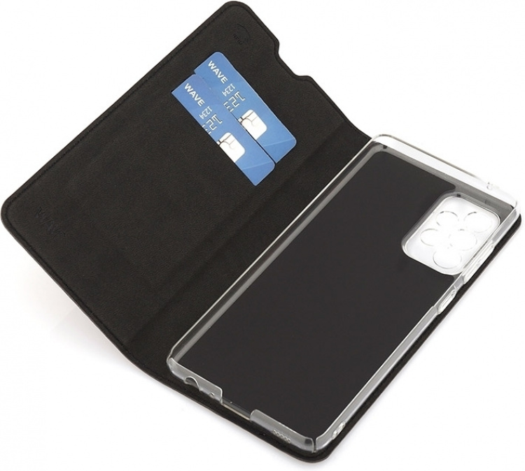 Wave BookCase beskyttelsesetui, Samsung Galaxy A52 / A52 5G / A52s, sort Wave BookCase beskyttelsesetui, Samsung Galaxy A52 / A52 5G / A52s, sort