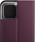 Wave BookCase beskyttelsesetui, iPhone 12 / 12 Pro, Smoky Sangria