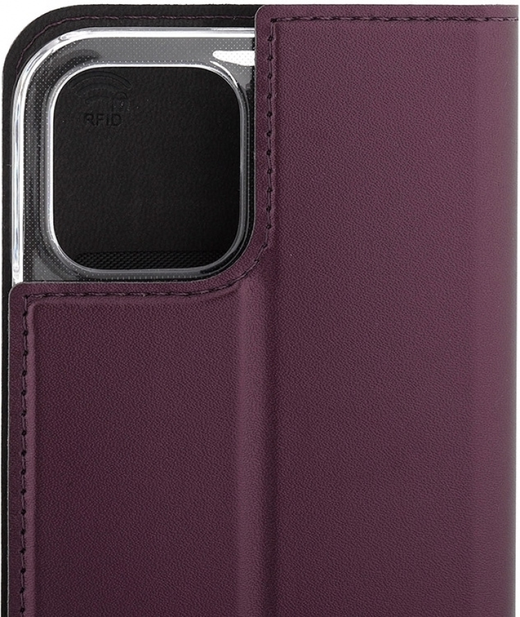 Wave BookCase beskyttelsesetui, iPhone 12 / 12 Pro, Smoky Sangria