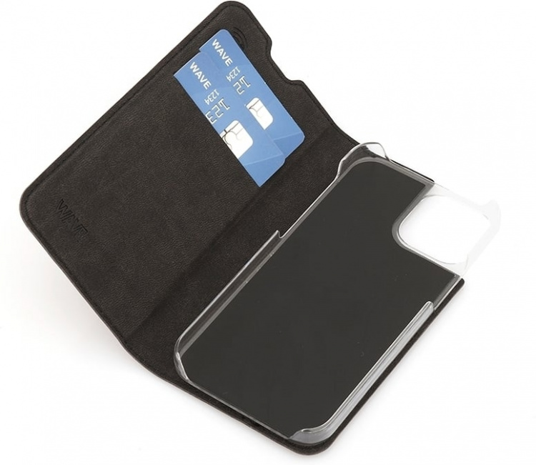 Wave BookCase beskyttelsesetui, iPhone 13 mini, sort