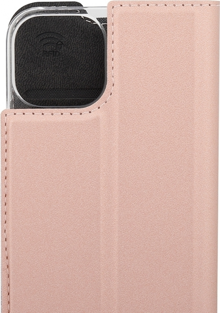 Wave BookCase beskyttelsesetui, iPhone 13 mini, rosaguld