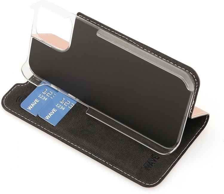 Wave BookCase beskyttelsesetui, iPhone 13 mini, rosaguld