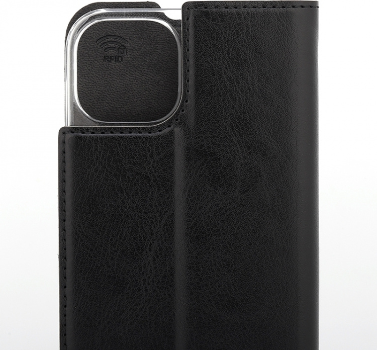 Wave BookCase beskyttelsesetui, iPhone 13, sort