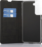 Wave BookCase beskyttelsesetui, Samsung Galaxy S21 FE 5G, sort