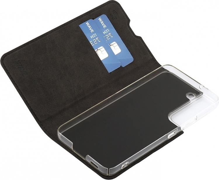 Wave BookCase beskyttelsesetui, Samsung Galaxy S22 5G, sort