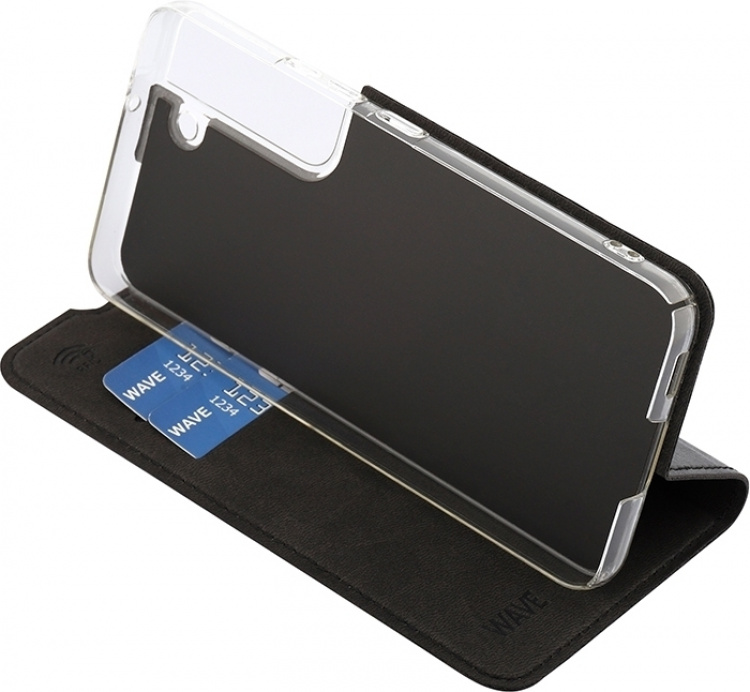 Wave BookCase beskyttelsesetui, Samsung Galaxy S22 5G, sort
