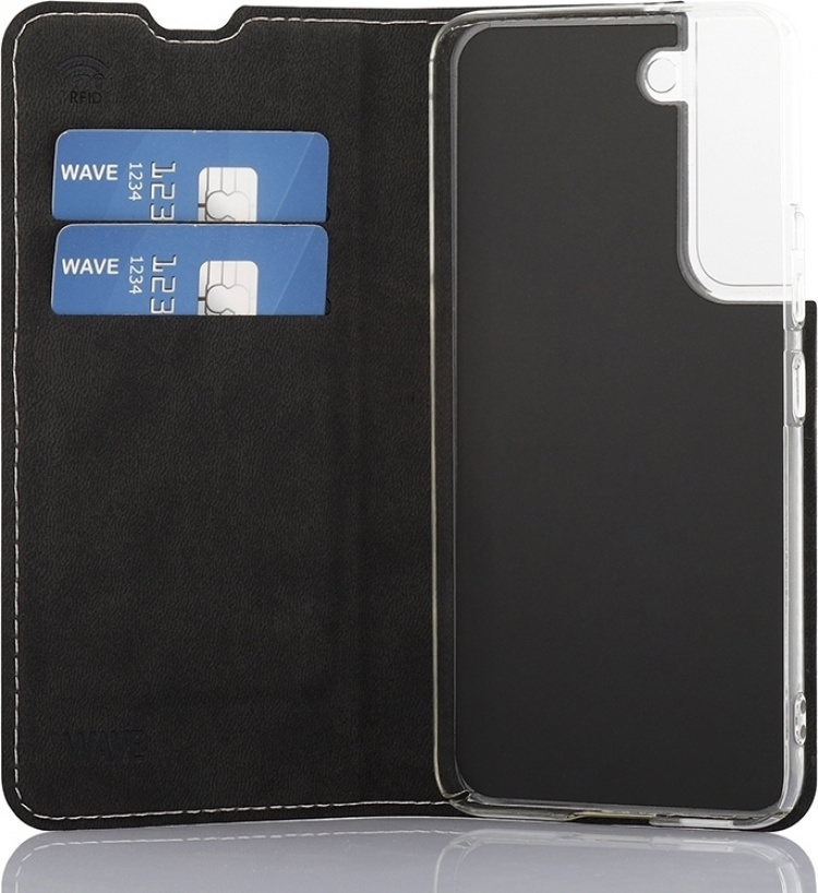 Wave BookCase beskyttelsesetui, Samsung Galaxy S22 5G, rosaguld