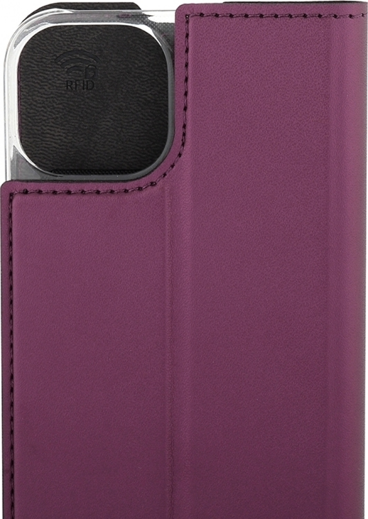 Wave BookCase beskyttelsesetui, iPhone 14, Smoky Sangria