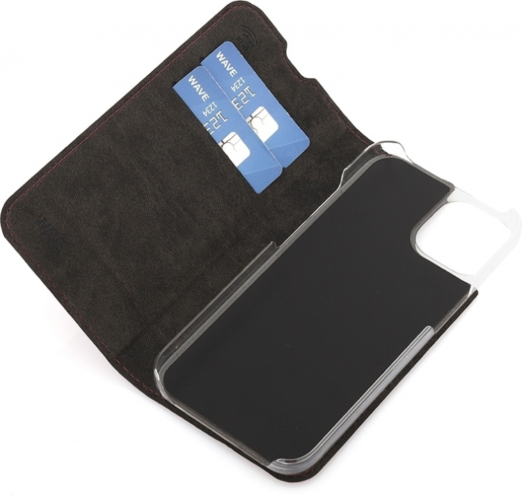 Wave BookCase beskyttelsesetui, iPhone 14, Smoky Sangria