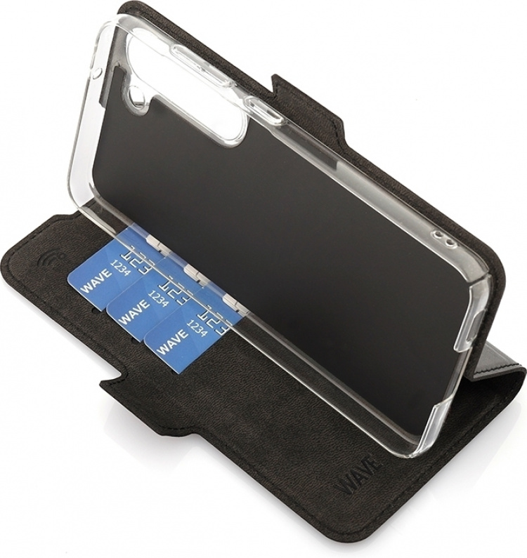 Wave BookCase beskyttelsesetui, Samsung Galaxy S23, sort