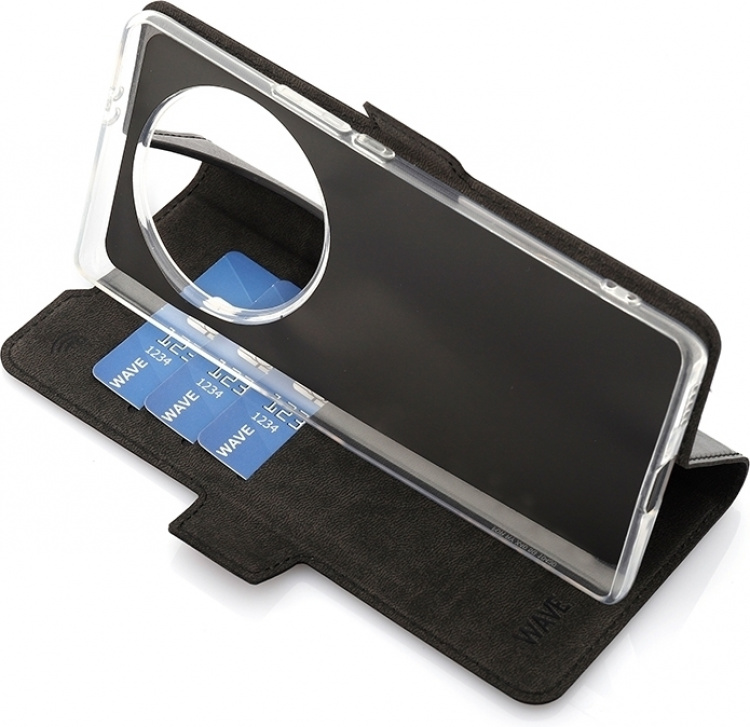 Wave BookCase beskyttelsesetui, Honor Magic5 Lite, sort