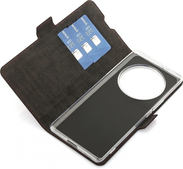 Wave BookCase beskyttelsesetui, Honor Magic5 Lite, Smoky Sangria